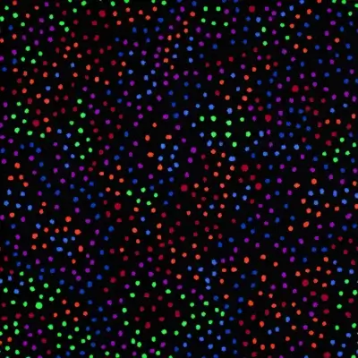 Neon Lights - Dots Aglow Fluorescent Tile